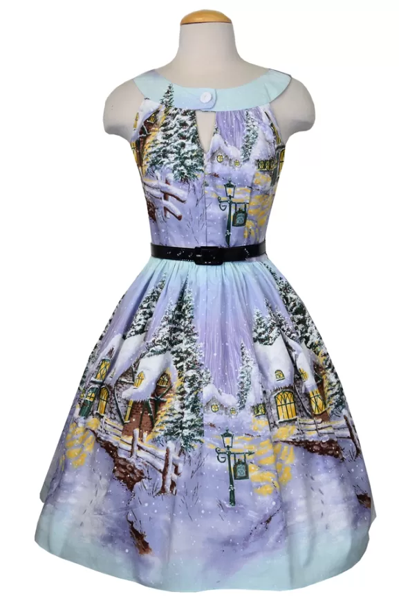 Bettie Page Bettie Page X Bernie Dexter | Anastasis Dress (Winter Wonderland)