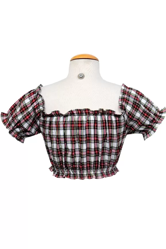 Bettie Page Bettie Page X Bernie Dexter | Bettie Mae Top White Plaid