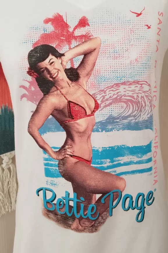 Bettie Page Tops | – Queen Of Pinups ® : Santa Monica Women's T-Shirt