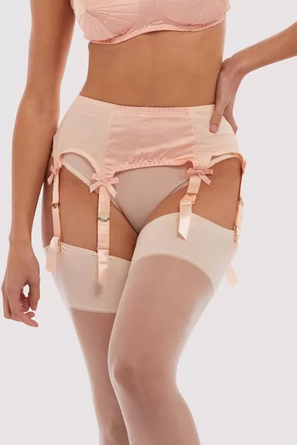 Bettie Page Suspender Belts | Classic Suspender Belt (Peach)