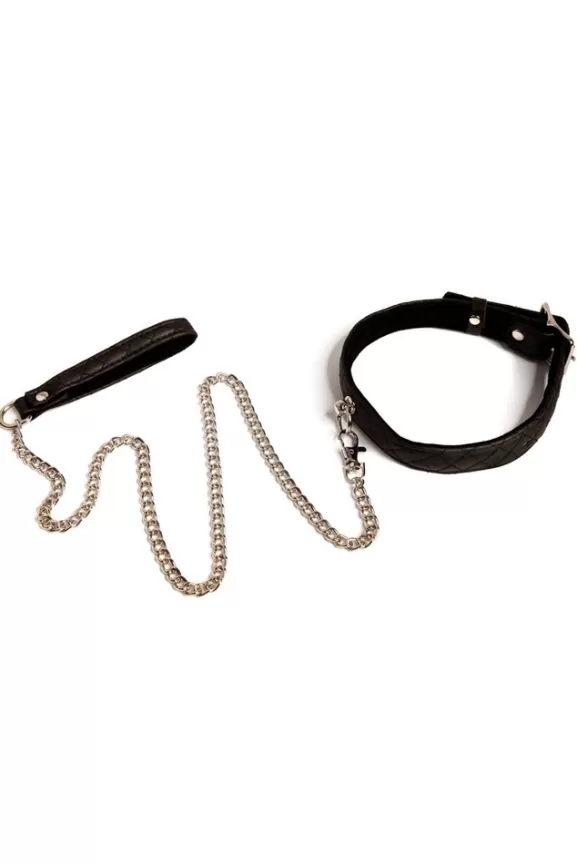 Bettie Page Toys | Collar Me Bondage Collar And Lead Set