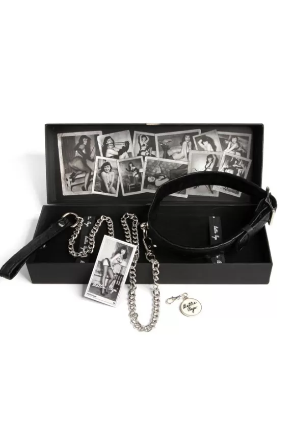 Bettie Page Toys | Collar Me Bondage Collar And Lead Set