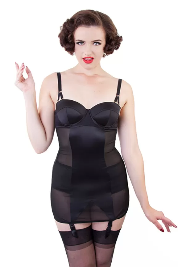 Bettie Page Girdles | Curve Creator Slip (Black) By