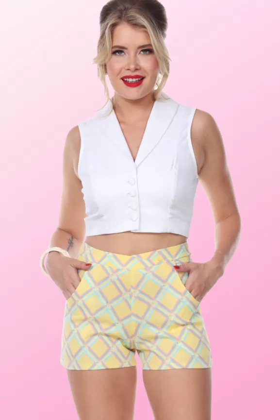 Bettie Page Shorts | Delilah Shorts (Sunshine) By