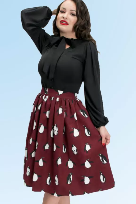 Bettie Page Skirts | Ellie Skirt (Penguins) By