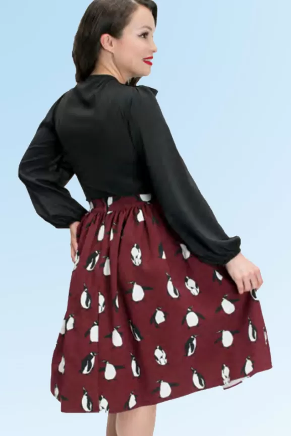 Bettie Page Skirts | Ellie Skirt (Penguins) By