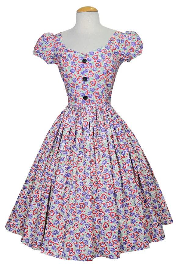 Bettie Page Bettie Page X Bernie Dexter | Florence Dress (Hearts Desire)