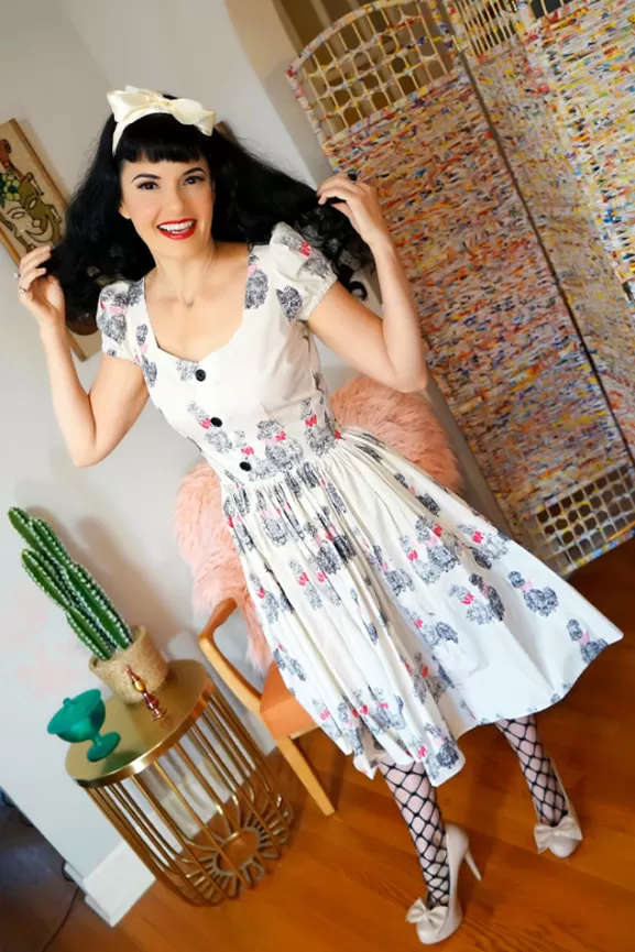 Bettie Page Bettie Page X Bernie Dexter | Florence Dress (Oodles Of Poodles)