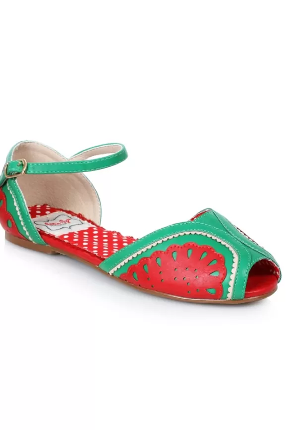 Bettie Page Shoes | Fruitie (Red) By