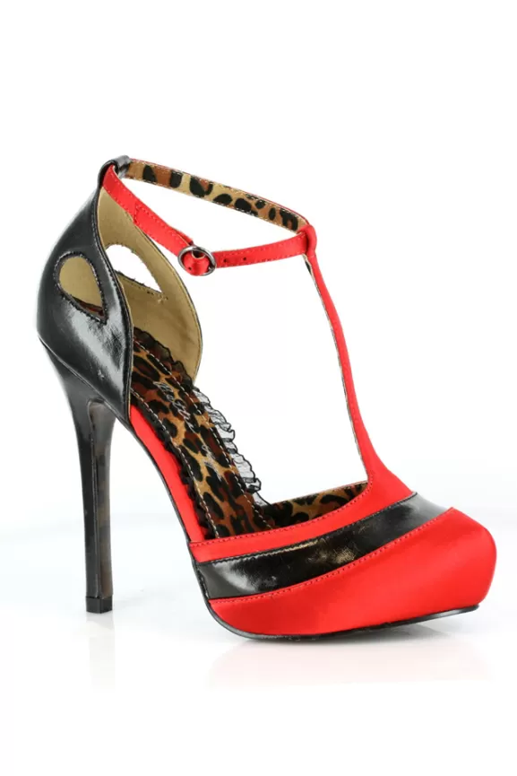 Bettie Page Shoes | Gypsy (Red/Black) By