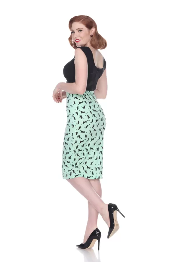 Bettie Page Skirts | High Time Skirt (Kitty Kat) By