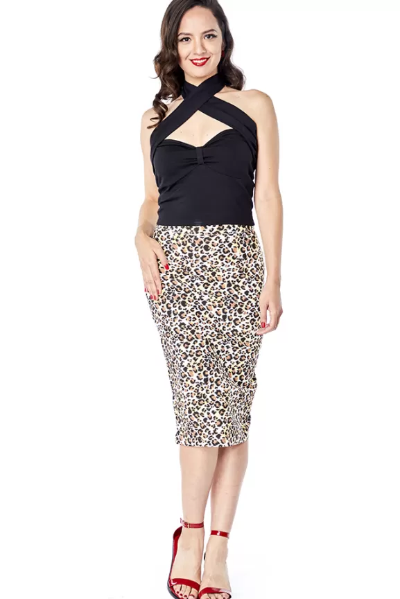 Bettie Page Skirts | High Time Skirt (Leopard) By