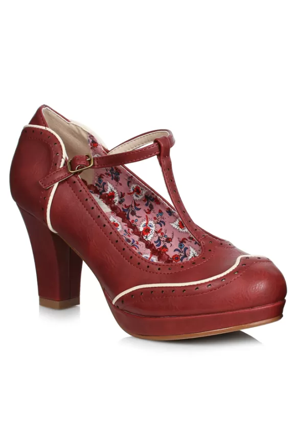 Bettie Page Shoes | Joan (Burgundy) By