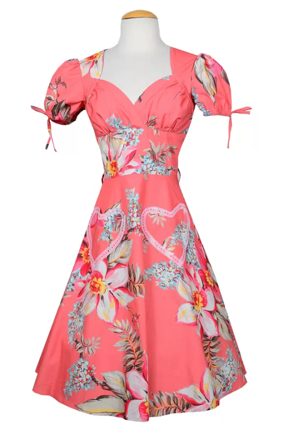 Bettie Page Bettie Page X Bernie Dexter | Josie Dress (Pink Floral)