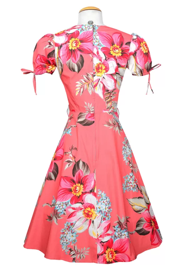 Bettie Page Bettie Page X Bernie Dexter | Josie Dress (Pink Floral)