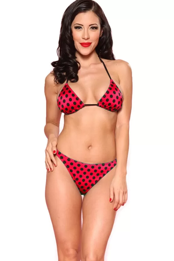 Bettie Page Swimwear | Lil' Dots Low Rise Bikini