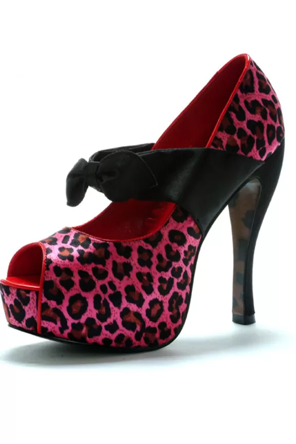 Bettie Page Shoes | Logan (Pink) By