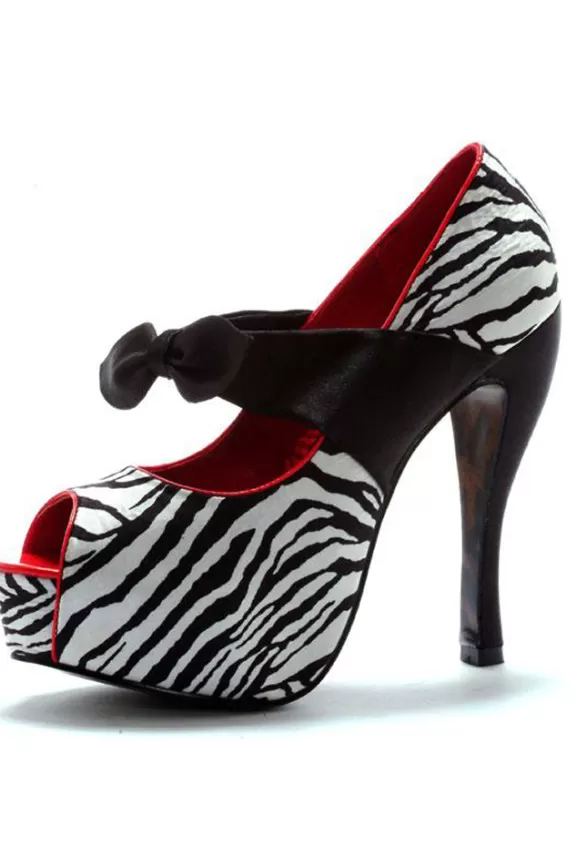 Bettie Page Shoes | Logan (Zebra) By