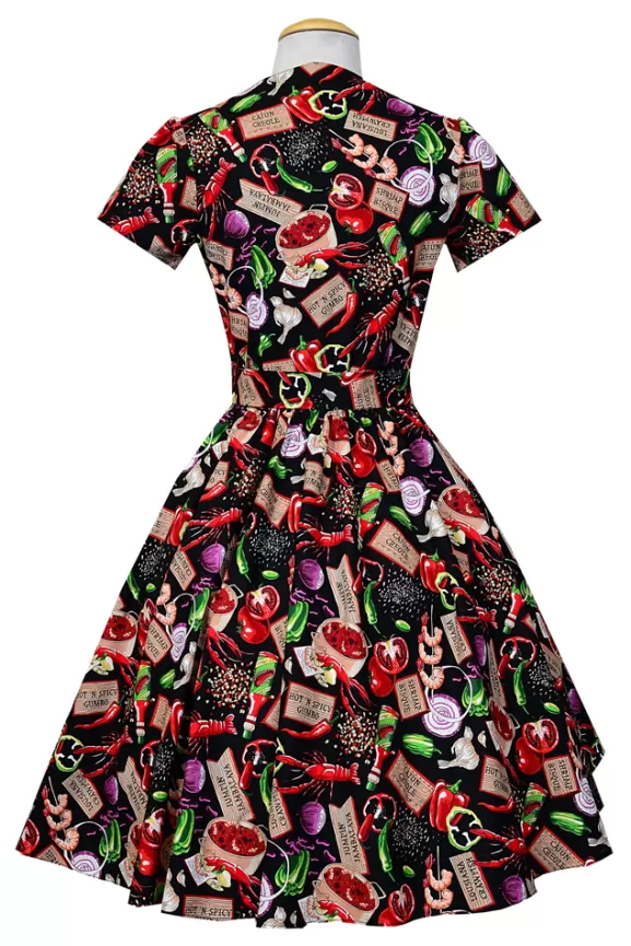 Bettie Page Bettie Page X Bernie Dexter | Lylian Dress (Gumbo)