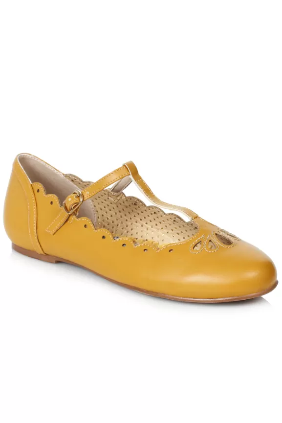 Bettie Page Shoes | Maila (Yellow) By