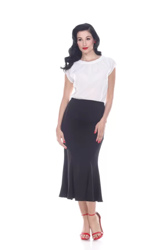 Bettie Page Skirts | Mermaid Skirt (Black) By