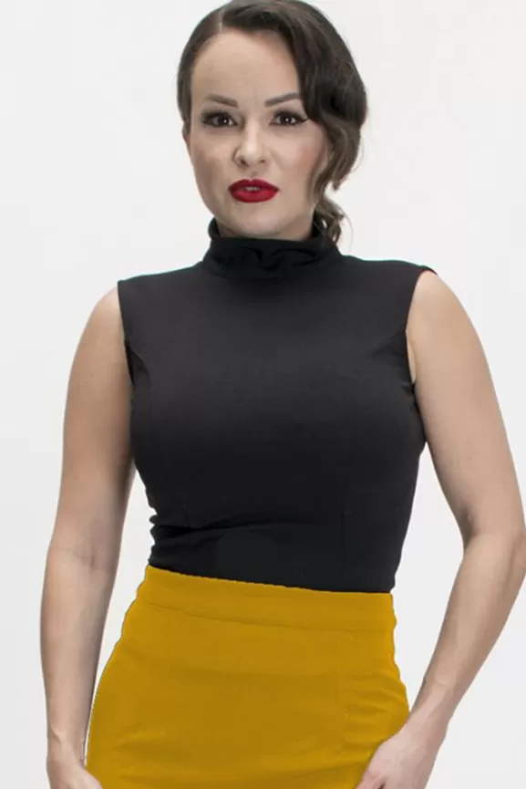 Bettie Page Tops | Nicole Top (Black)