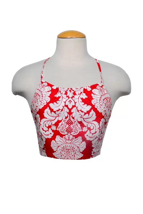 Bettie Page Bettie Page X Bernie Dexter | Rita Top Red Damask