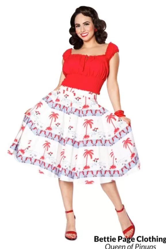 Bettie Page Skirts | Sea Breeze Skirt By