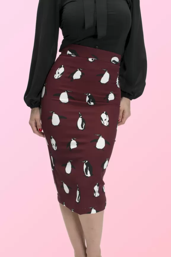 Bettie Page Skirts | Valerie Skirt (Penguin) By