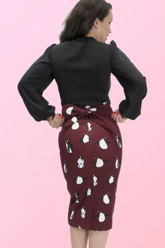 Bettie Page Skirts | Valerie Skirt (Penguin) By