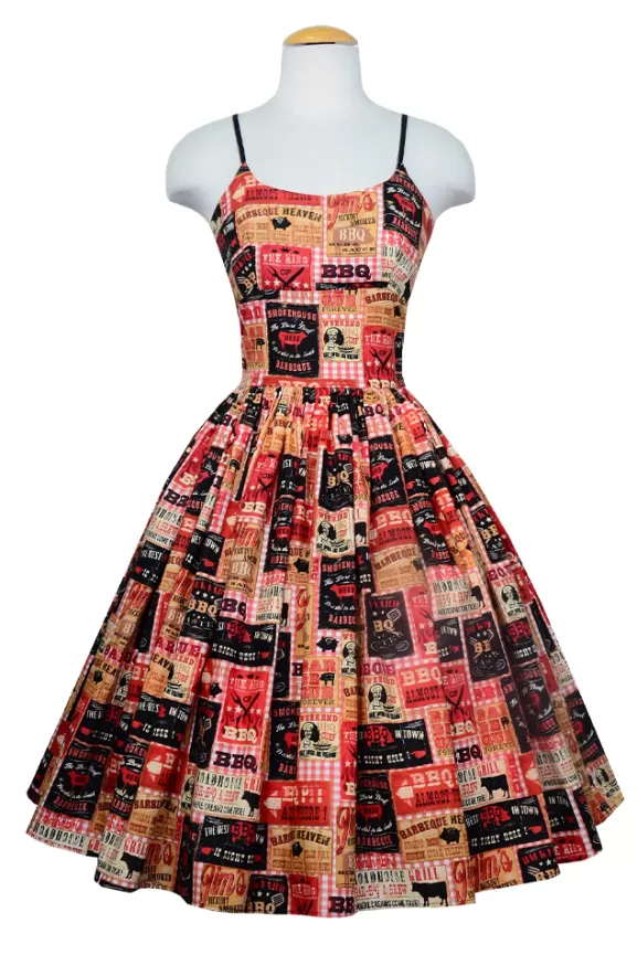 Bettie Page Bettie Page X Bernie Dexter | Westgate Dress In Best Bbq