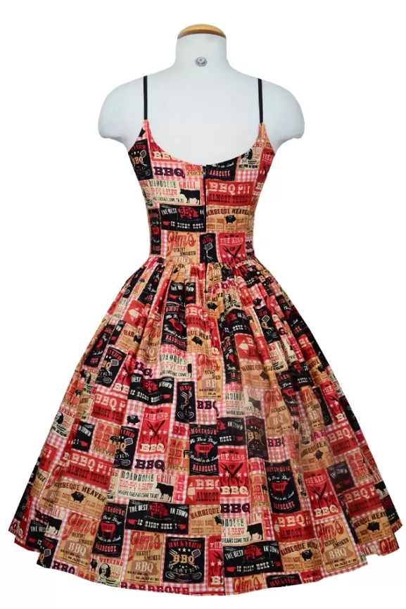 Bettie Page Bettie Page X Bernie Dexter | Westgate Dress In Best Bbq